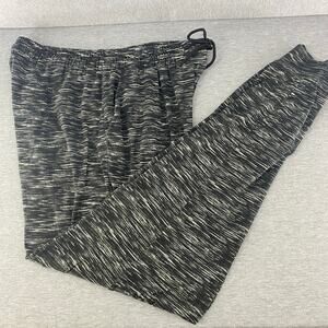 Shiela Rose Joggers Athleisure Black/White Polyester Spandex Womens XL‎